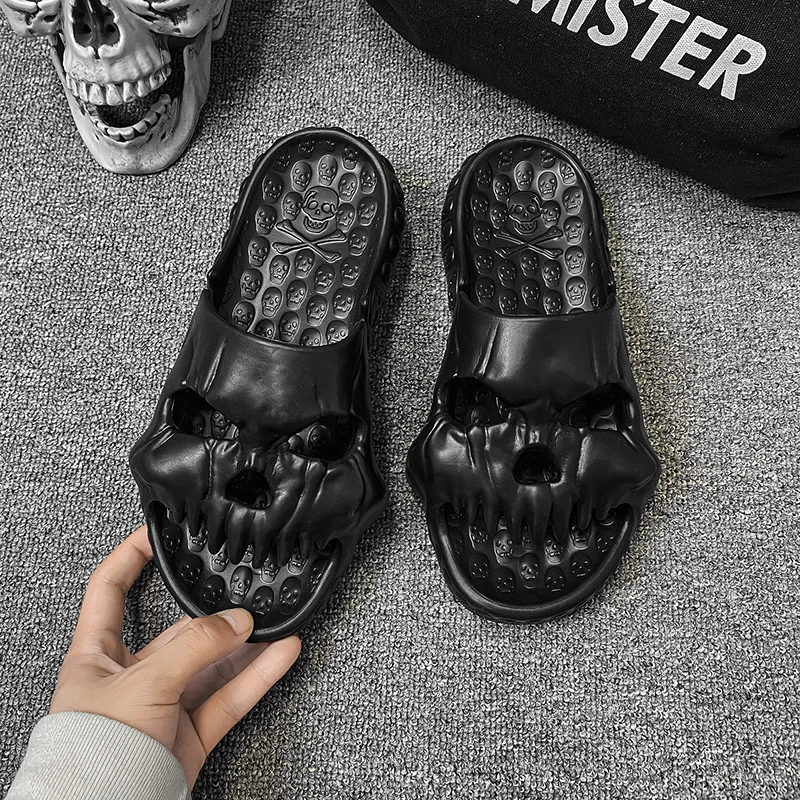 Men′s Leisure Outdoor Skull EVA Home Floor Slippers